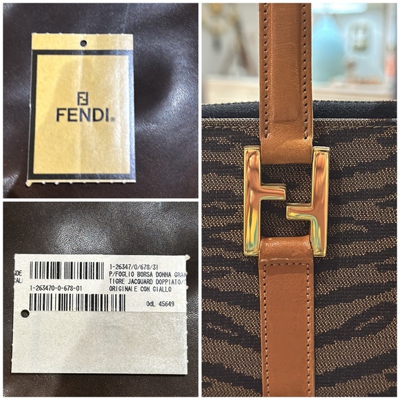 RARE Authentic Fendi Roma S.A.S. FF Vintage Top Handle Wallet Clutch, STUNNING - Picture 13 of 16